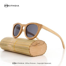 KITHDIA New Bamboo Sunglasses Men Wooden Sunglasses Women Brand Designer Vintage Wood Sun Glasses Oculos de sol masculino