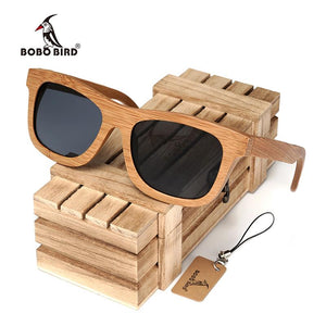 BOBO BIRD Vintage Bamboo Wooden Sunglasses Handmade Polarized Mirror Coating Lenses Eyewear sport glasses in Wood Box