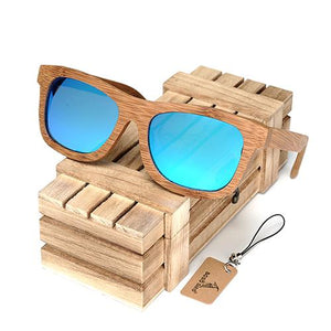 BOBO BIRD Vintage Bamboo Wooden Sunglasses Handmade Polarized Mirror Coating Lenses Eyewear sport glasses in Wood Box