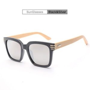 GY square wood sunglasses men Polarized Brand Fashion Square bamboo Sunglasses female wooden Sun Glasses for Male Oculos Eyewear