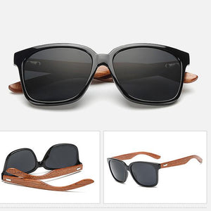 Vintage Wood Temple Square Sun Glasses for Men Lentes de Sol Hombre Unisex Wooden Sunglasses UV400 Oculos Retro Male Goggles